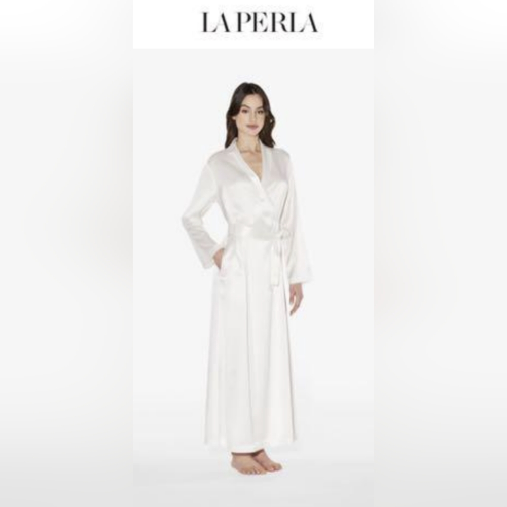 LA PERLA LONG SILK ROBE ITALY 🇮🇹